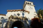 Santa Barbara County Courthouse with its clock tower