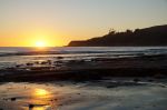 Beautiful sunset at Refugio State Beach