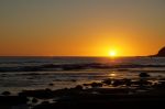 Beautiful sunset at Refugio State Beach