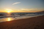 Beautiful sunset at Point Dume State Beach