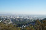 View of Los Angeles and the Hollywood Bowl from Mulholland Drive
